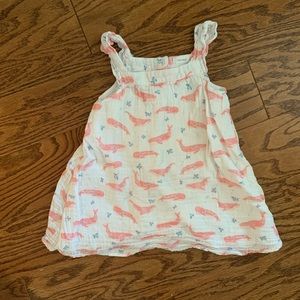 Angel Dear Muslin Whale Dress | Size 2T